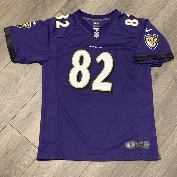 Nike, Shirts & Tops, Baltimore Ravens Jersey Nike Xl Kids Purple Gold And  Black