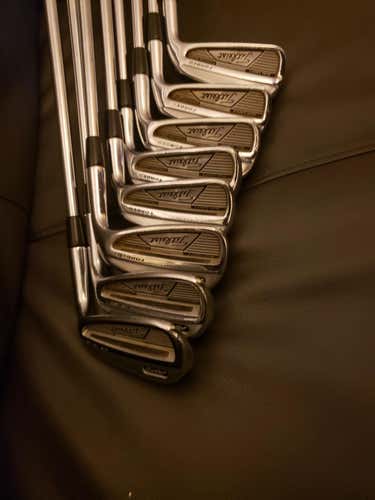 Used Men's Titleist Right Handed AP2 Iron Set Stiff Flex Steel Shaft