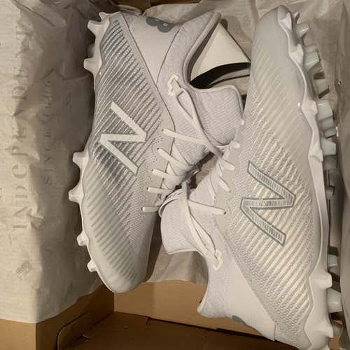 White Men's Molded Cleats High Top