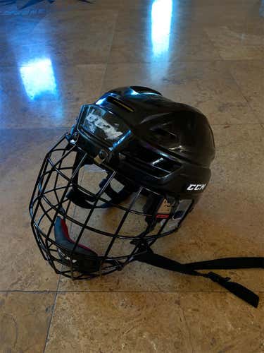 Black Used Large CCM Tacks 310 Pro Stock Helmet