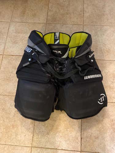 Black Senior Large Warrior Ritual X  Hockey Goalie Pants