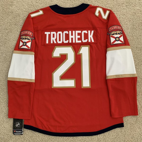 NEW! Vincent Trocheck Florida Panthers Fanatics Branded Breakaway Player Jersey  Sizes L, XL