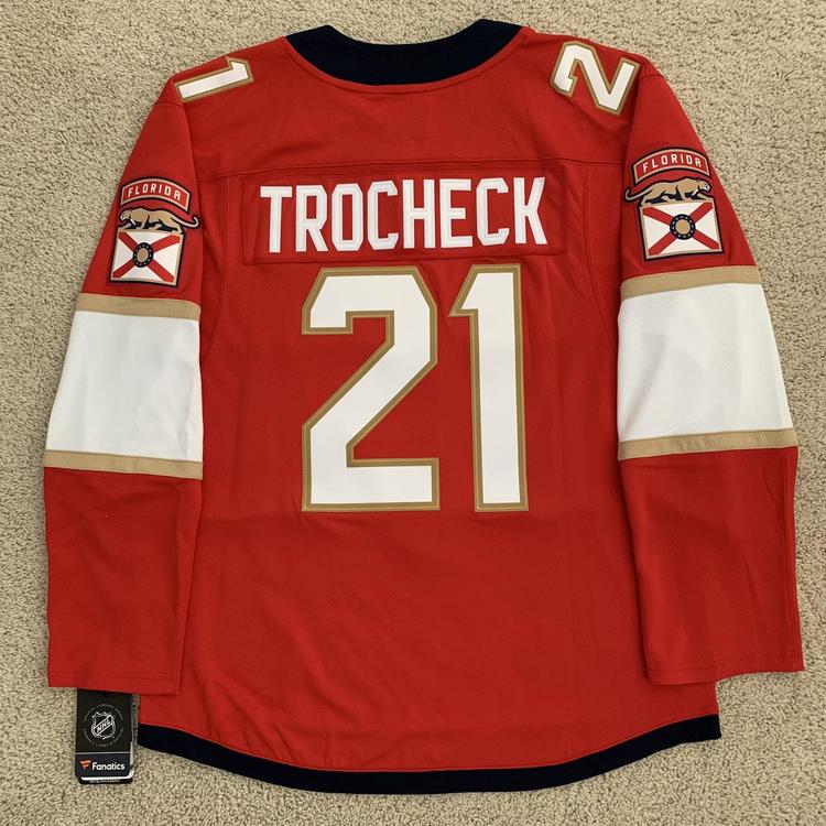 2017-18 Vincent Trocheck Florida Panthers Game Worn Jersey – “MSD –  Parkland” - Career Best 31-Goal & 75-Point Season - Photo Match – Team  Letter: