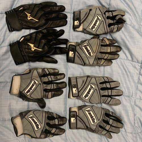 Lot Of Nick Ahmed IssueUsed Large Franklin Powerstrap Batting Gloves