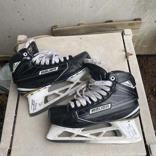 Senior Bauer Bauer s190 Regular Width  Size 7.5 Hockey Goalie Skates
