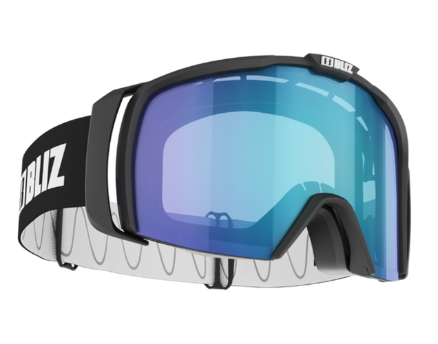 Bliz Nova ski goggles - black w/ org blue cat.1 lens