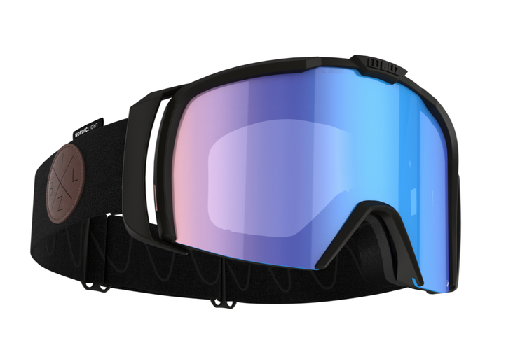 Bliz Nova ski goggles - black w/ coral blue Nordic Light cat.1 lens