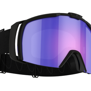 Bliz Nova ski goggles - black w/ begonia blue Nordic Light cat.2 lens