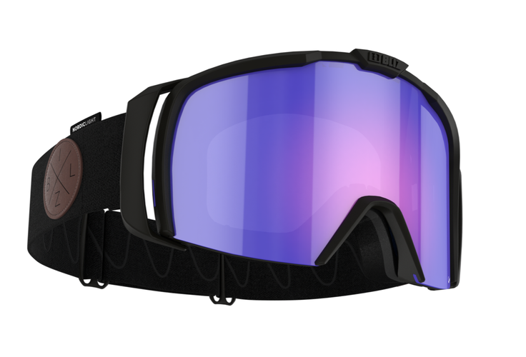 Bliz Nova ski goggles - black w/ begonia blue Nordic Light cat.2 lens
