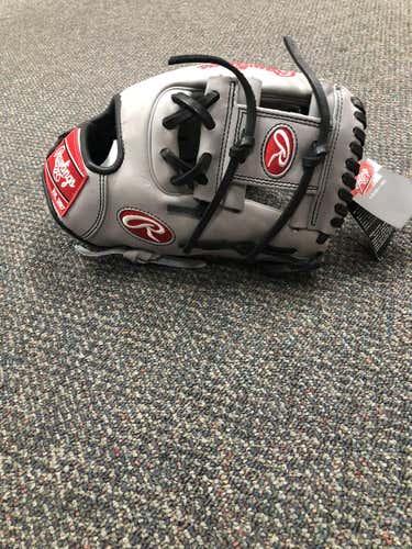 Gray New Adult Rawlings Right Hand Throw Infield Heart of the Hide Baseball Glove 11.25"