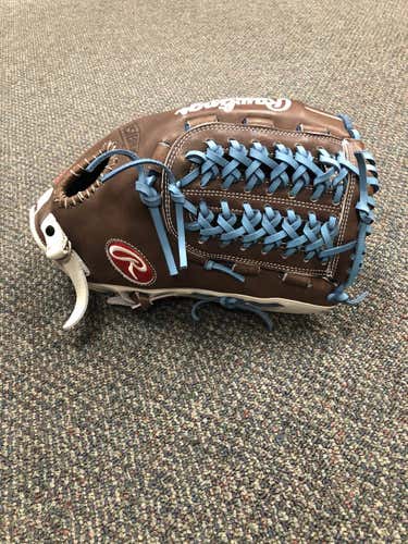 Brown New Adult Rawlings Right Hand Throw Outfield Heart of the Hide Baseball Glove 12.5"