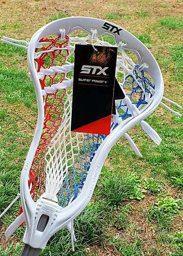 New Attack & Midfield STX Strung Super Power Plus Head