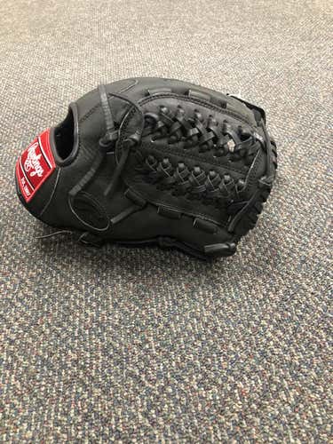 Black New Adult Rawlings Right Hand Throw Infield Heart of the Hide Baseball Glove 11.75"