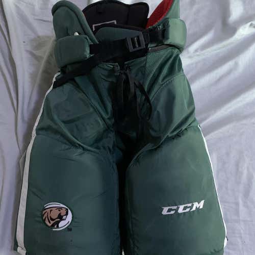 Green Senior Medium CCM HP45 Pro Stock Hockey Pants