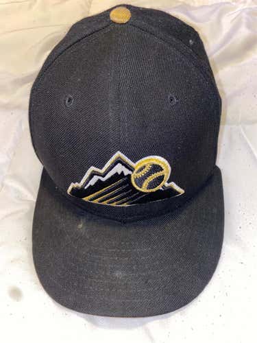 Rockies Black Adult 7 5/8 New Era Hat