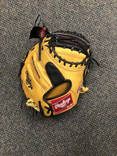 Brown New Adult Rawlings Right Hand Throw Catcher's Heart of the Hide Baseball Glove 33"