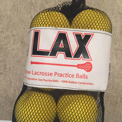LAX 6 Pack Lacrosse Practice Balls