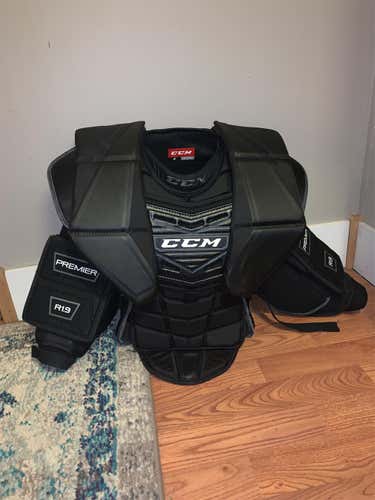 Intermediate Small CCM Premier R1.9 Goalie Chest and Arm Protector  Goalie Chest Protector