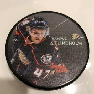 New Anaheim Ducks Hampus Lindholm #47 Player Puck