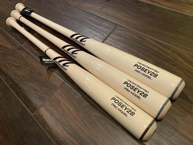 2021 Marucci Buster Posey Posey28 Pro Model Maple Wood Bat - 33" New Cupped End