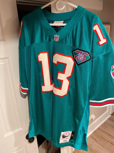 Authentic Miami Dolphins Dan Marino Mitchell & Ness Home Jersey Size 52