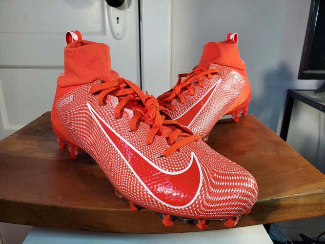 Nike Vapor Untouchable 3 Pro Football Cleats Orange 917165-800 Men Sz 10.5
