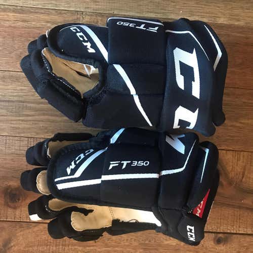 Like New Black Junior CCM JetSpeed FT350 12" Gloves
