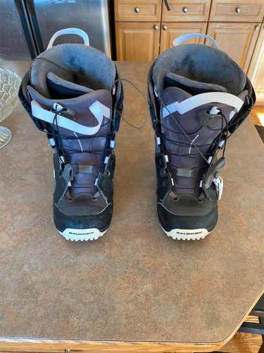 Used Size 7.0 (Women's 8.0) Salomon Snowboard Boots
