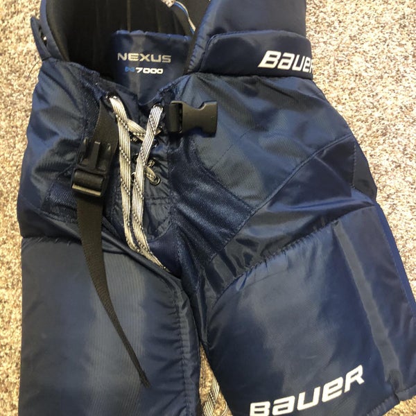 Blue Junior Small Bauer Nexus N7000 Hockey Pants