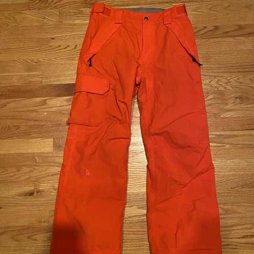 Orange North Face Snow Pants Size S