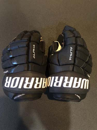 Black Senior Warrior Alpha Pro 13" Pro Stock Gloves