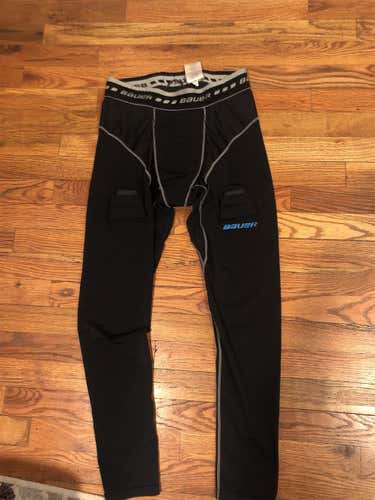 Black Senior Large Bauer Jock Long