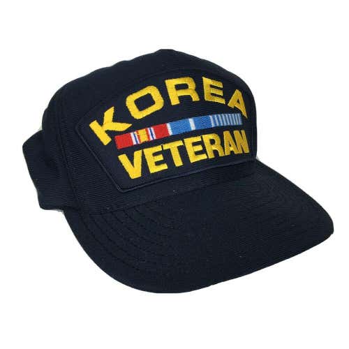 VTG Korea War Veteran Snapback Hat Big Patch Made in the USA