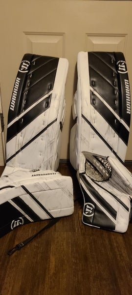 Black Senior Used 34" Warrior Regular Ritual G4 Pro Goalie Full Set