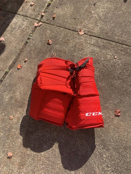 Red Senior XL CCM Pro Stock Hockey Goalie Pants