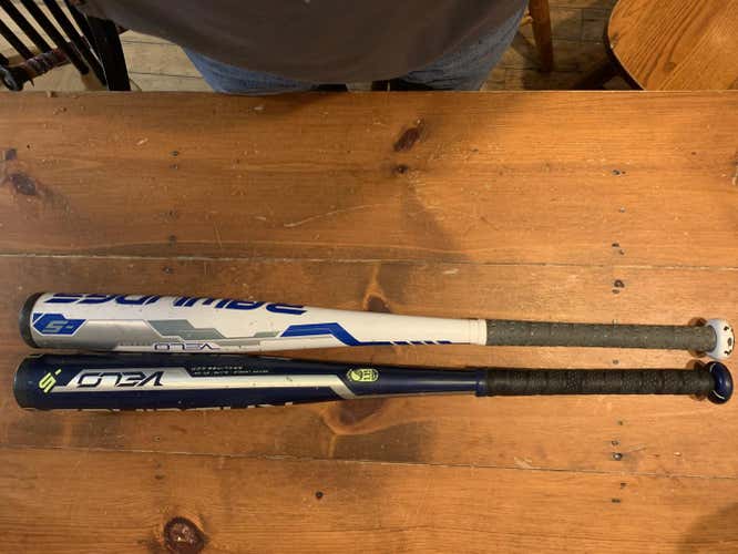 Used Kid Pitch (9YO-13YO) USSSA Certified 2018 Rawlings Hybrid Velo Bat (-5) 26 oz 31"