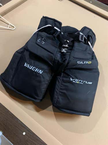 Black Junior Small Vaughn Ventus SLR Pro Pro Stock Hockey Goalie Pants