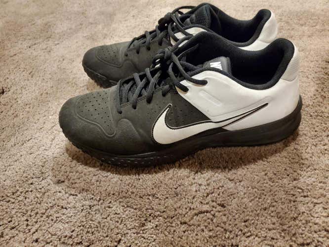 Black Used Adult Men's Size 12 (Women's 13) Turf Cleats Nike Low Cut