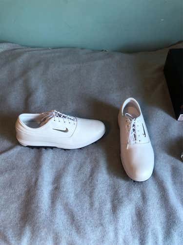 White Men's Size 12 (Women's 13) Nike Golf Shoes