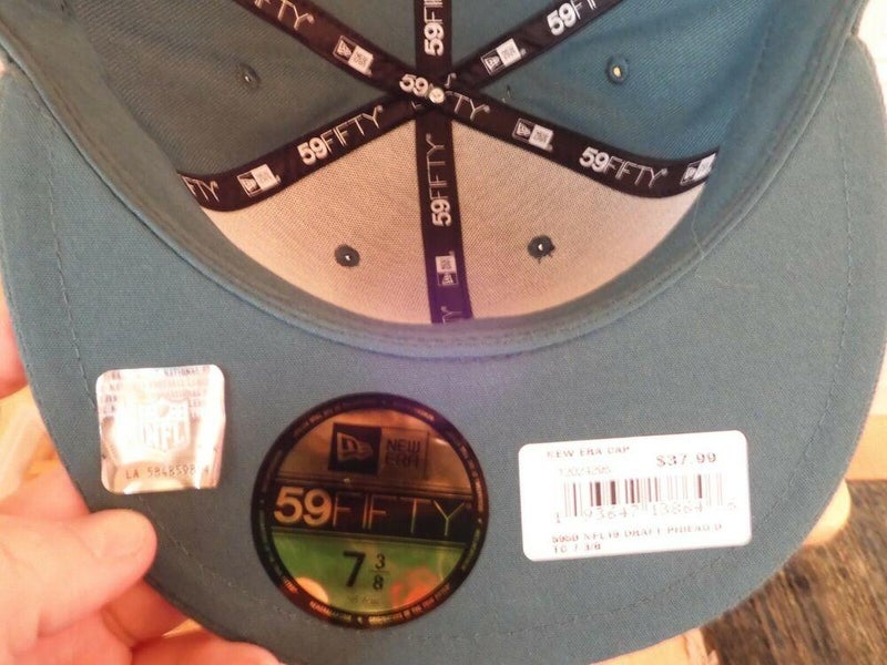 Philadelphia Eagles 2019 Draft NEW ERA 59FIFTY - Sz. 7 3/8