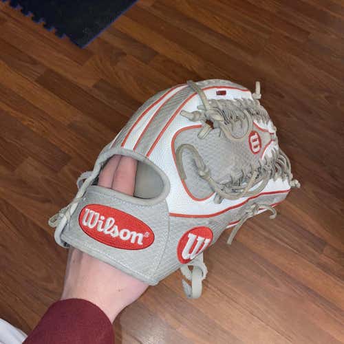 Gray Used Outfield A2000 12.75" Baseball Glove