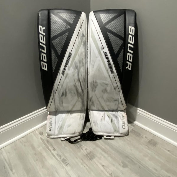 Black Senior 35" Bauer S150 Goalie Leg Pads