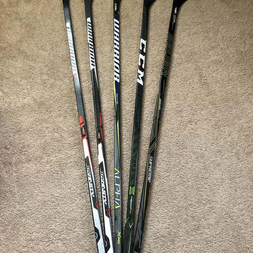 5 Pack Stick Bundle RH Warrior, Bauer, CCM