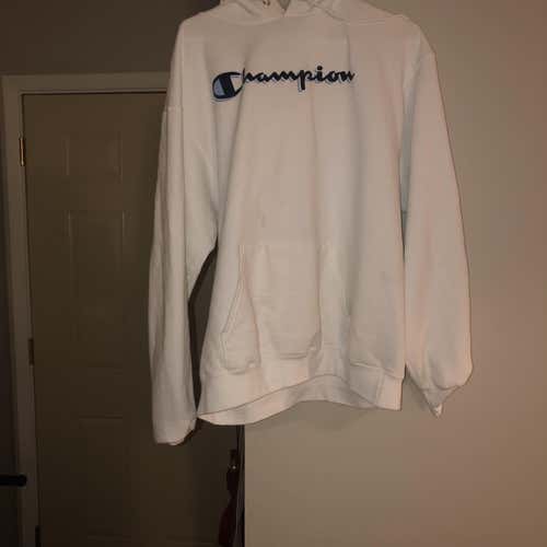 White Adult Medium Champion Sweatshirt