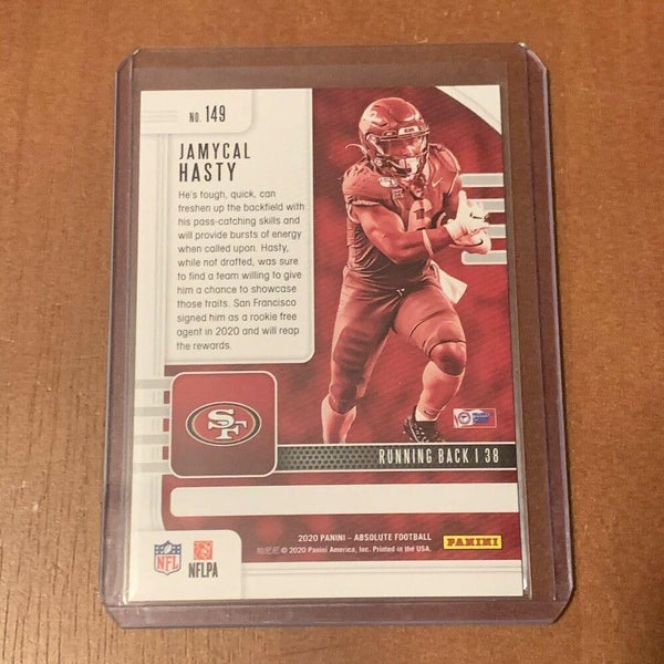 Jamycal Hasty San Francisco 49ers Panini Absolute Football Rookie Card