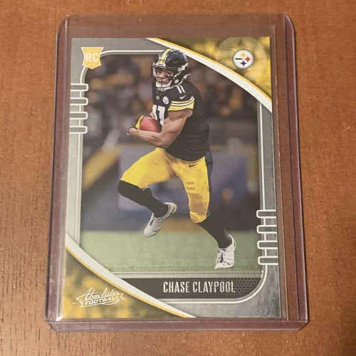 Chase Claypool Pittsburgh Steelers Panini Absolute Football Rookie Card