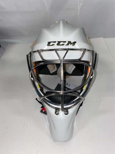 White Senior CCM Pro  Goalie Mask
