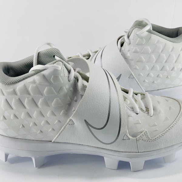 NIKE FORCE TROUT 6 PRO MCS MOLDED BASEBALL CLEATS AT3461-100 GRAY SIZE 10