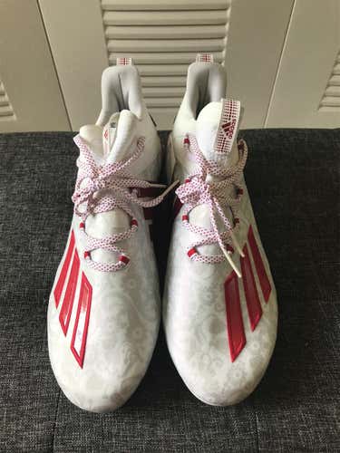 Red Men's Size 11.5 (Women's 12.5) Adidas