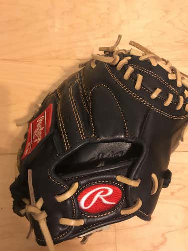 Black Kid Pitch (9YO-13YO) Catcher's Gold Glove Elite 32.5" Baseball Glove